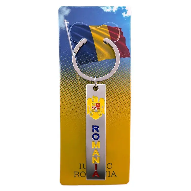 Stema romania, breloc deschizator din metal, model 579g